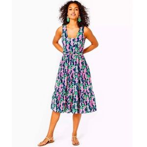 NWT Lilly Pulitzer Mckinnon Midi Dress Sz 4